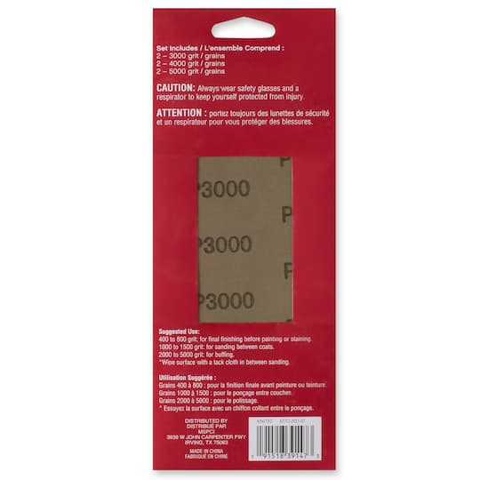 Extra Fine Grit Sandpaper by Craft Smart®